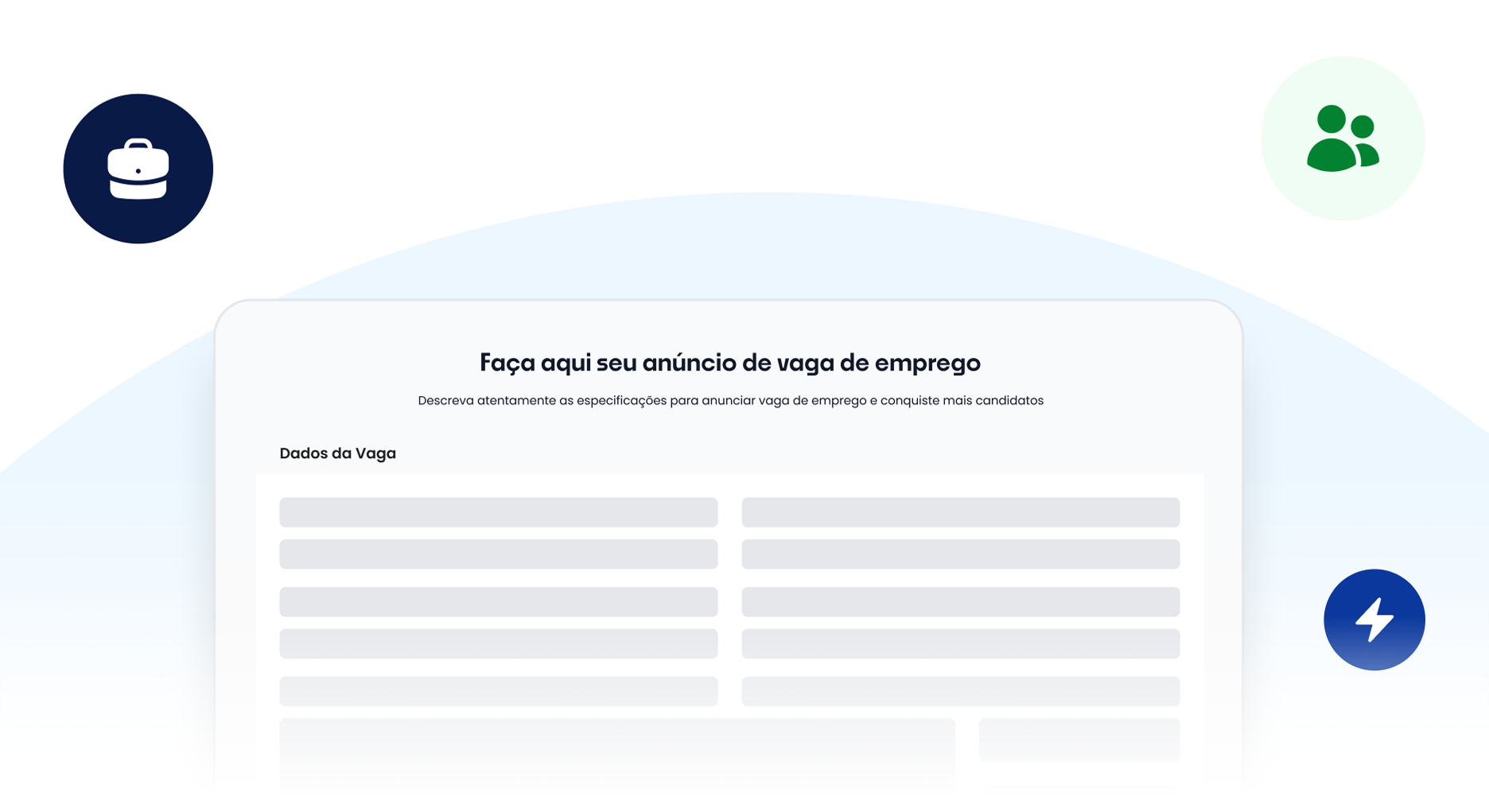 Exemplo de anúncio de vaga de emprego
